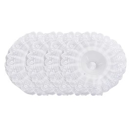 SYBL 4PCS White Lace Bouquet Collar DIY Decoration Bridal Bouquet Holder Lace Trim for Flower Shop Wedding Supplies