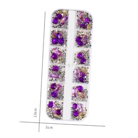Baluue 5pcs Nail Art Supplies Creative Manicure Accessories and Rhinestones for Nail for Women and Professionals