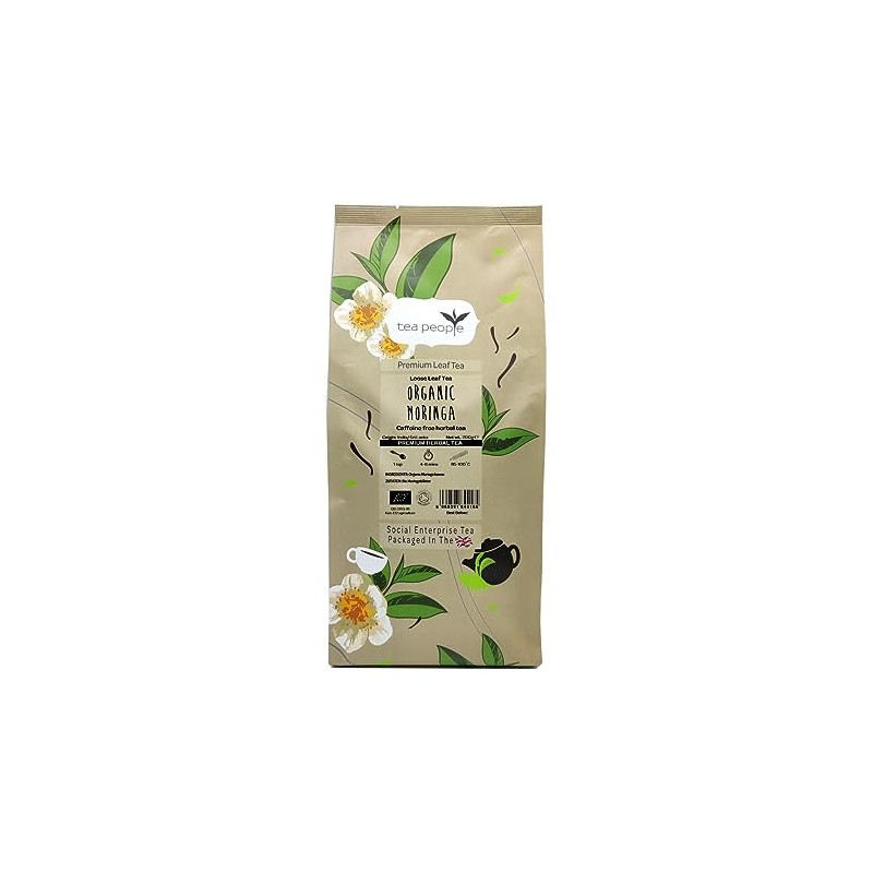 Tea People Organic Moringa, 200 g Loose Tea in Small