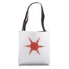 Oversized Snowflake Red Print - Creative Winter Design Tote Bag