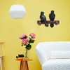 Fdit Clothes Hanger Innovative Wall Mounted Bird-Shaped Hook Decoration for