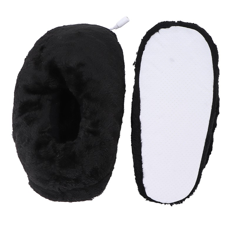 USB Heating Shoes Men Women Washable Outdoor Soft Plush Electric