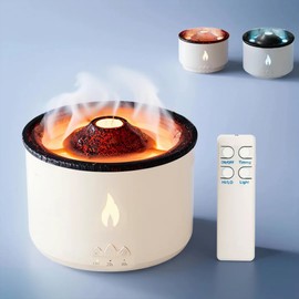 MansonSmart Canopy Bedside Humidifier Large 300ML/10.56oz Volume Volcano Humidifier Waterless Auto Shut-off and Timed Humidifier Portable Humidifiers Nightstand Cool Mist Humidifier