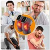 2PCS Heated Knee Brace Wrap with Massage, 3-in-1 Massager Shoulder