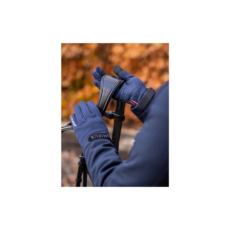 LeMieux PolarTec Gloves - Navy Blue Large