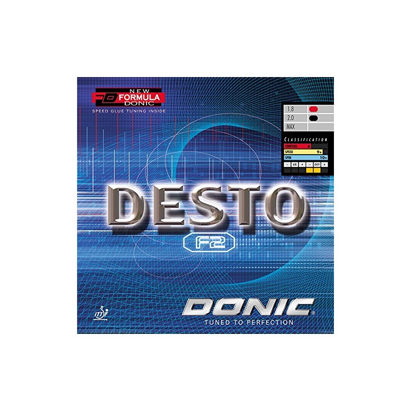DONIC Desto F2, TT coating, in original packaging, incl. delivery