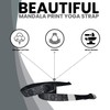 Yoga World D-Ring Yoga Strap 6ft Organic Cotton for Flexibility