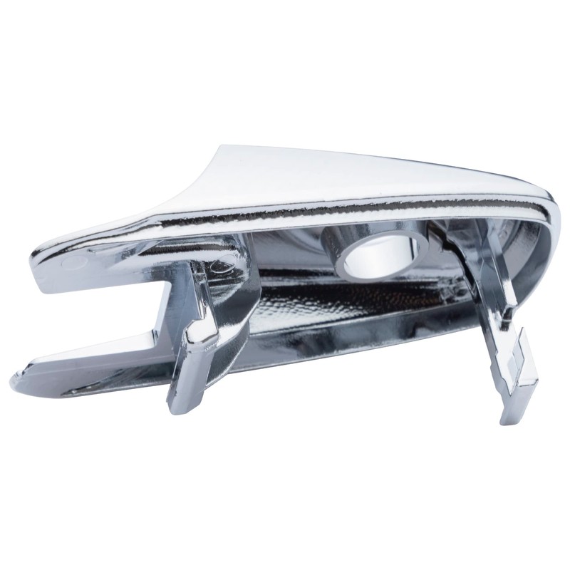 Kaloeou Driver Side Chrome Exterior Door Handle Lock Cylinder Cover