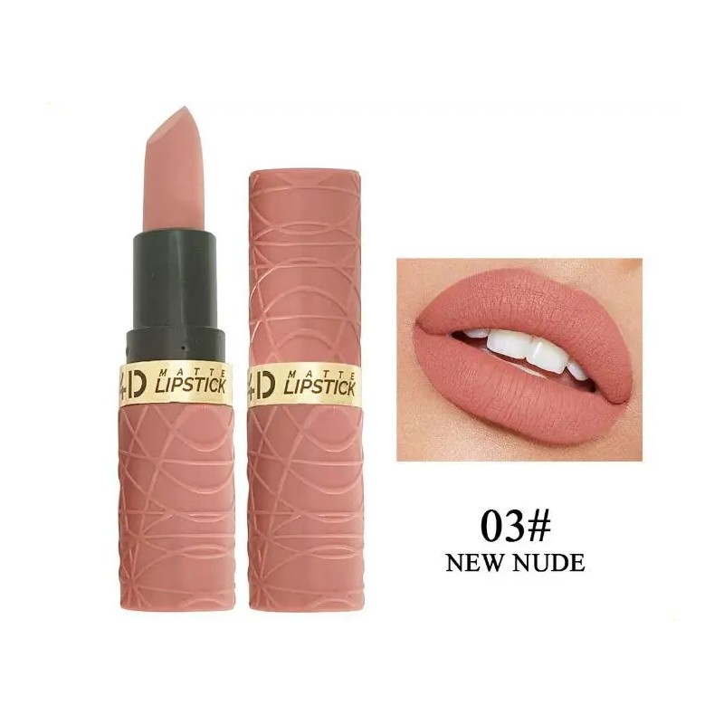 Set 6 Labiales Mate Marrón Rojo Larga Duración W