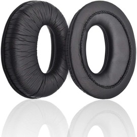 Replacement Ear Pads Compatible with Sony MDR RF985RK RF985R RF970RK RF970R RF960RK RF960R RF925RK RF925R RF Series Headphones Soft Leather and Memory Foam Repair Accessory Ear Pads (Black)