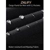 Zalify Mens Cargo Tactical Pants Work Hiking Construction Water Resistant