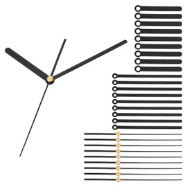 PATIKIL Replacement Clock Hands Kit, 10 Set Replacement Clock Hands Kits Clock Mechanism Movement Aluminum Wall Clock Hands Parts Replacement for Wall Clock Repair DIY, Black, A05