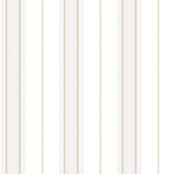 Galerie G67575 Smart Stripes 2, Varied Width Stripes Design Wallpaper, Ochre/Lilac/White, 10m x 53cm