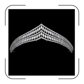 QXMYOO Cubic Zirconia Wedding Tiaras for Bride Small Sweet 16 Birthday Prom Queen Crown Pageant Headpieces Coronas Para 15 Anos Quinceaneras 2023 Silver Bridal Hair Accessories, 1 Count (Pack of 1