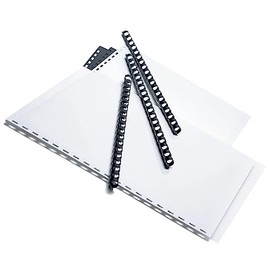 Office Depot® Brand 3/8" Binding Combs, 55-Sheet Capacity, Black, Pack Of 25