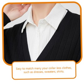 KOMBIUDA Women Fake Collar Blouse Collar Inserts DIY Blouse Half-Shirt Faux for Women Elegant Decoration