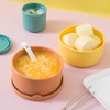 Silicone Food Storage Containers, Silicone Bowl With Lid, Unbreakable, Non-Slip,