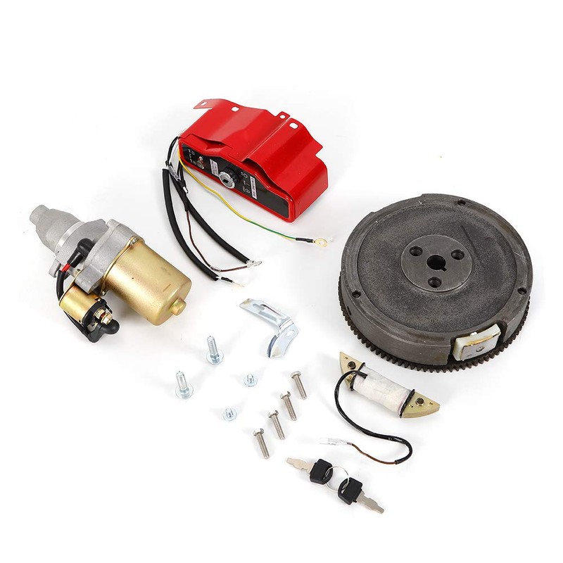 CHUNILLE Starter Motor Electric Start Kit Flywheel for Honda GX240