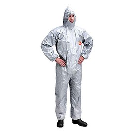 Dupont Tych-F-Cha5S_Xxl Safety Tychem Overall, Grey/Steel, XX-Large Size