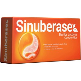Sinuberase Probiticos Bacillus Coagulans 1 milln UFC 48 comprimidos. Alivia los Sntomas de la Colitis Desde la Raz Dolor, Inflamacin, Distensin....   