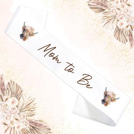 Sursurprise Highland Cow Baby Shower Sash, Highland Cow Mom to Be Sash for Highland Cow Baby Shower Decorations Holy Cow Party Supplies Favors Gifts Accessories