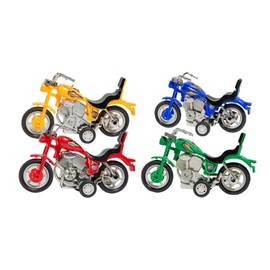 Toddmomy 4pcs Pull Back Vehicles Mini Motorcycle Toys Push and Go Toys Motor Toy Cool Toys Mini Dirt Bike for Baby Toddlers
