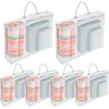 Abizarch 6 Pack Large Clear Clothes Storage Bag,Travel Packing Cube,