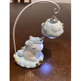 Unbranded *Sale* Unicorn Mini Night Stand, Battery Powered Cute Kids Room Baby Blue Gift