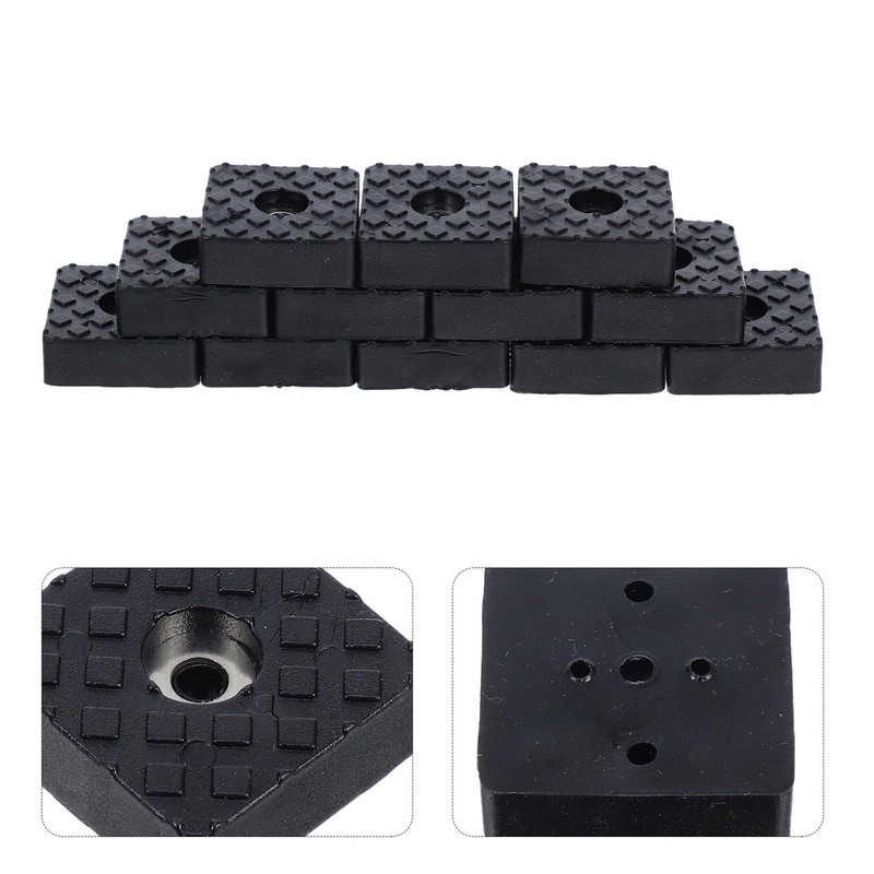 TEHAUX 12Pcs Non Slip Rubber Furniture Pads Skid Grippers for