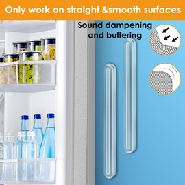 4PCS Long Furniture Bumpers - Wall Protector Guards, Fridge Door Stopper, 5.5x0.7x0.2inches