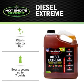 Hot Shot's Secret Diesel Extreme 1 Gallon, Concentrated Fuel System Cleaner, Diesel Fuel Additive, Injector Cleaner - Increases MPG & Restores Engine Performance