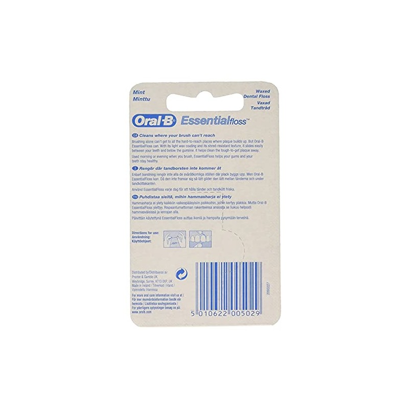 Oral-B Essential Mint Floss, 12 x 50 m