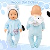 Doll Clothes for 13-18 Inch Baby Dolls, Sweet Outfits Jumpsuit