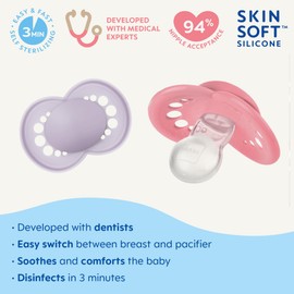 MAM Original Matte Baby Pacifier, 6-16 Months, 6 Count