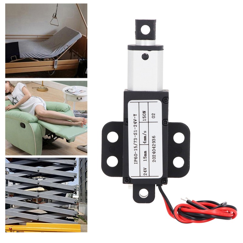 Mini Electric Linear Actuator 15mm Stroke 150N Thrust 4mm/s Speed