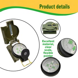 Compass Hiking Professional Military Navigation Compass Camouflage Color,Luminous Compass Gift for Kids, Apply to Outdoor Survival, Camping and Navigation,Hiking Mountaineering Boating and etc
