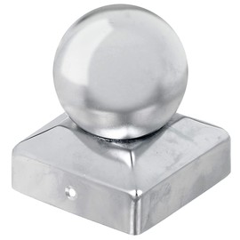 Post Cap for Wooden Posts with Ball Head 70 x 70 mm / 1 STK. Material: Edelstahl
