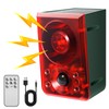 OUDAER Solar Outdoor Motion Sensor Alarm - Dog Barking &