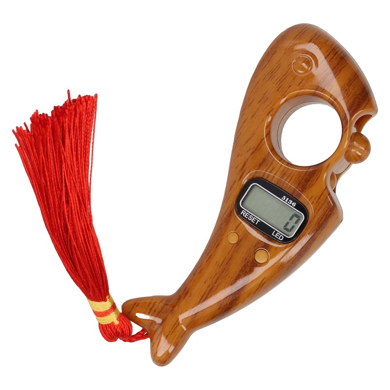 Digital Beads Counter Noiseless Fish Shape Portable Prayer Beads Counter
