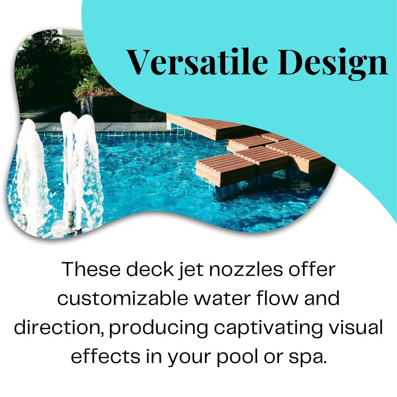 Swimming Pool Spa Brass Deck Jet Nozzle Replacement for R0560400