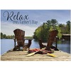 25 Father's Day Greeting Cards - Relaxing Lake Design -