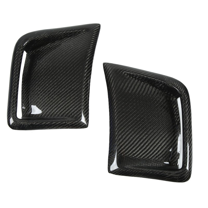 Carbon Fiber Front Bumper Side Vent Cover Replacement for STI