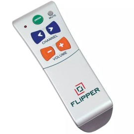 FLIPPER LARGE BUTTON TV REMOTE CONTROL MULTIPLE SET UP LOW VISION EASY TO USE!