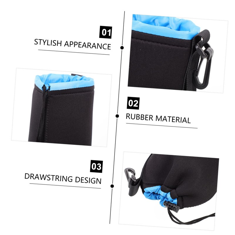 Gadpiparty 4pcs Neoprene Camera Lens Case Pouch Bag Storage for
