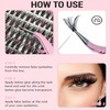 640pcs Lash Clusters 9-16mm Wispy Cluster Eyelash Extensions Individual Lashes