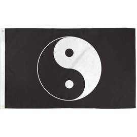 Trade Winds 3x5 Ying Yang Flag 3'x5' Banner Grommets Fade Resistant Quality Fade Resistant Premium