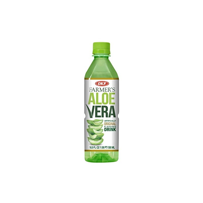 OKF Farmer's Aloe Vera Drink, Original, 16.9 Fluid Ounce (Pack