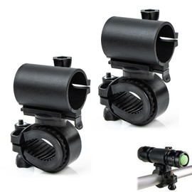 xiruiubao Torch Mount Bicycle, 360 Degree Rotatable Bicycle Light Holder Front, Universal Quick Release Bicycle Light Clamp for Mountain Bike and Outdoor Riding, Pack of 2