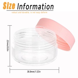 Empty Sample Pots | 6 Pcs Travel Plastic Cosmetic Containers | Small Refillable Jars for Creams, Lotions, Balms, and Makeup | Portable, Leak-Proof, BPA-Free Travel Jars