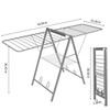 APEXCHASER Clothes Drying Rack Foldable, Metal Laundry Drying Rack Collapsible,